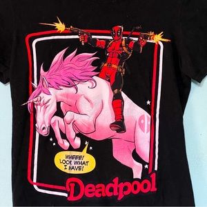 XS Marvel Brand Steven Rhodes inspired Deadpool Graphic Tee
